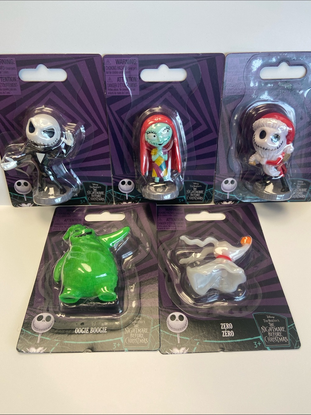 5 pc set Disney Tim Burtons The Nightmare Before Christmas- mini action figures
